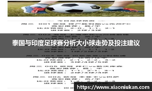 泰国与印度足球赛分析大小球走势及投注建议