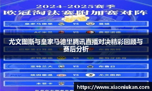 尤文图斯与皇家马德里腾讯直播对决精彩回顾与赛后分析